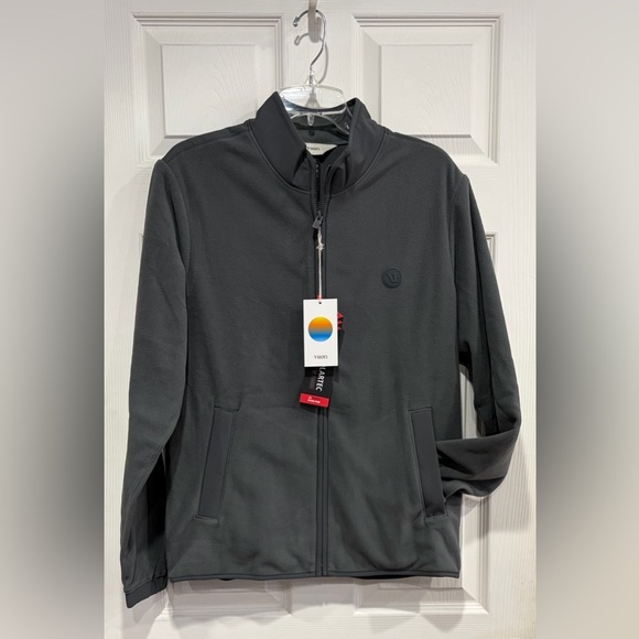 Vuori Other - Vuori Men's Small Aspen Full Zip Jacket Dark Grey Pewter NWT Polartec Fleece